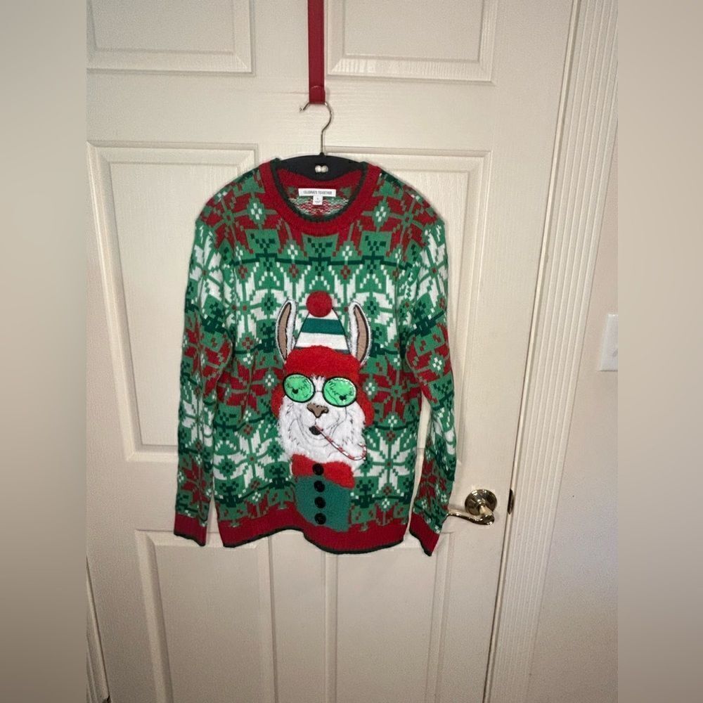 Celebrate Together Llama Christmas sweater